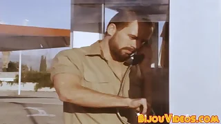 Gluteus maximus buddies have steamy bareback sex with a big cumshot